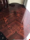 ItalianPolished Wood Dining Table and 6 chairs