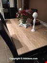Dining Table and 6x Real leather chairs.  Solid granite table and base and 6x Real leather chair for