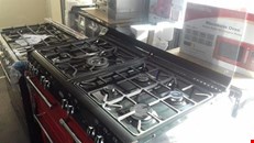 BELLING COUNTRY RANGE 100CM RED DUAL FUEL RANGE COOKER-NEW-EX DISPLAY