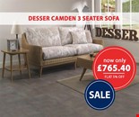 Desser Camden 3 Seater Sofa | Fit your Style & Room Space | FurnitureDirectUK