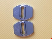 Pair polished Toyota door lock cover 