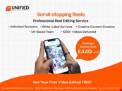 Professional Reel Video Editing in the UK – Only £440/Month