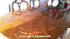 DINING TABLE AND 8 CHAIRS