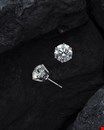 1/2 Carat Diamond Earrings Available For Sale