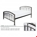 Cadiz Shiny Black Nickel Bed Frame
