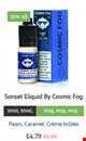  Sonset Eliquid By Cosmic Fog
