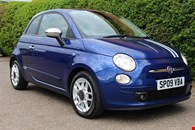 2009 FIAT 500 SPORT BLUE 1.2