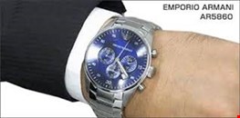Emporio Armani Mens AR5860 Stainless Steel Quartz Watch