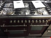 BRITANNIA Fleet 100CM Dual Fuel Range Cooker - BURGUNDY MATT - NEW EX DISPLAY