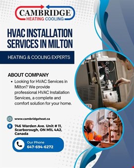 HVAC Installation Services in Milton | Heating & Cooling Experts