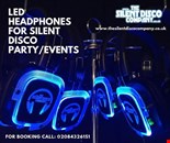 LED headphones hire for silent events