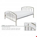 Cadiz Shiny Nickel Bed Frame