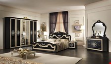 Natalie Black Finish Italian Bedroom Set 03