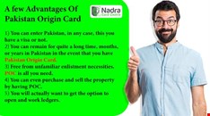 A Few Advantages OF Pakistan Origin Card: