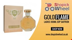 Shopick Wheel UK | Gold Flame Ladies 100ml EDP Saffron | Discounted Cosmetics