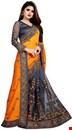 Gopinath Creation Women’s Embroidered Work Heavy Net Saree