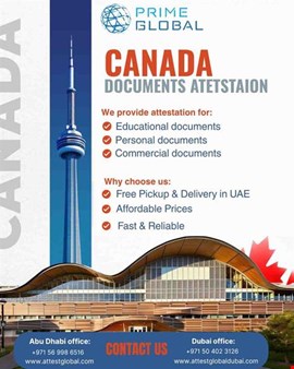 Leading Canada Certificate Authentication & Attestation in UAE