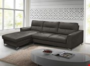 Vida Living Tanaro Grey Leather Corner Group Sofa | Sofas Shop