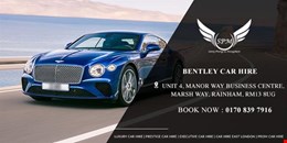Book our best Bentley Rental in Rainham