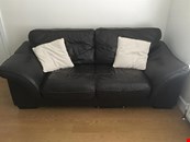 Brown leather sofas x2 5 years old