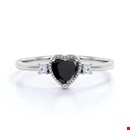 Browse Three Stone Black Diamond Engagement Rings