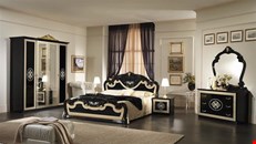 Natalie Black Finish Italian Bedroom Set 04