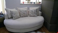 Leather and high quality fabric sofa